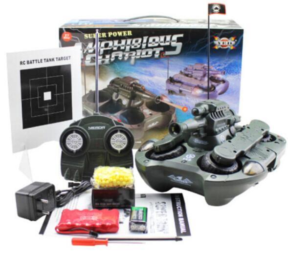 360 Rotatable Waterproof Remote Control Tank Boat