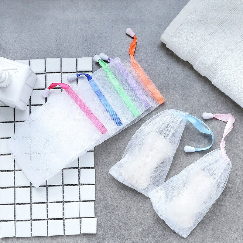 10Pcs Hangable Soap Organizer Mesh Bag