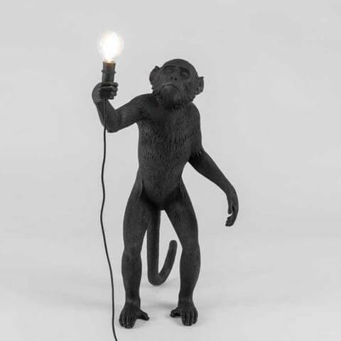 Modern Black Pendant Monkey Lamp