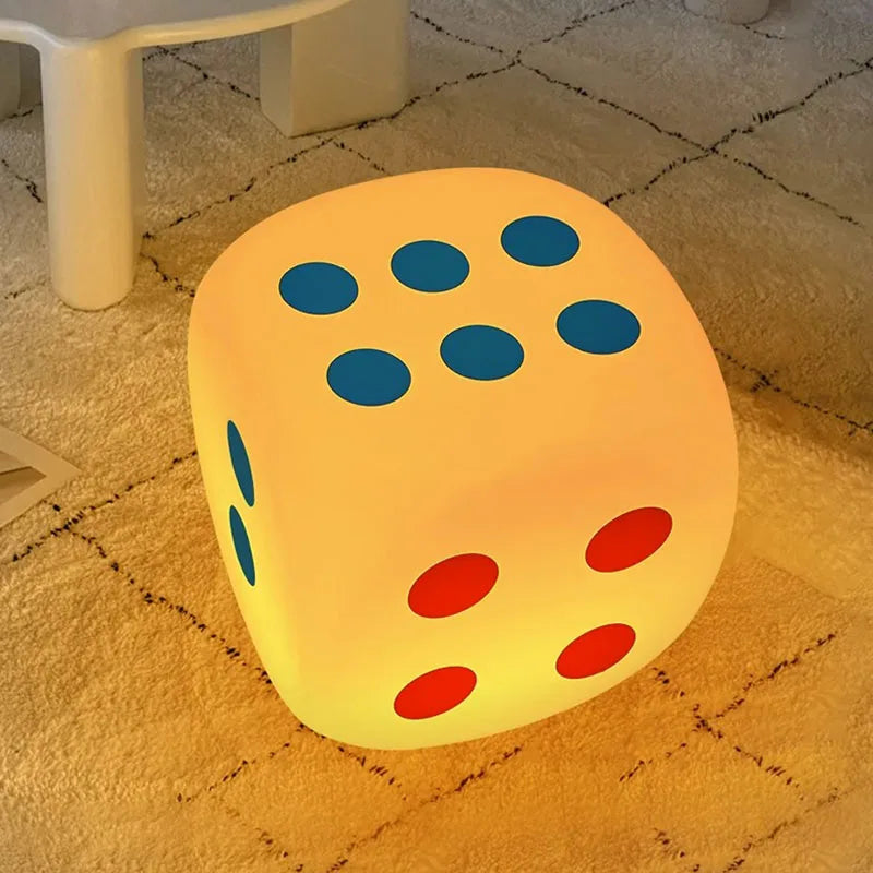 Huge Dice Bedside Atmosphere Floor Table Lamp