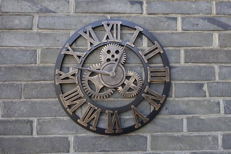 Handmade Oversized 3D Retro Decorative Wall Clock