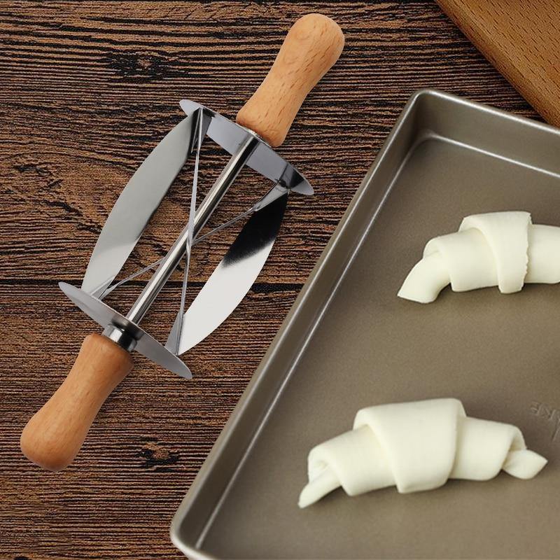 Stainless Steel Croissant Bread Rolling Cutter