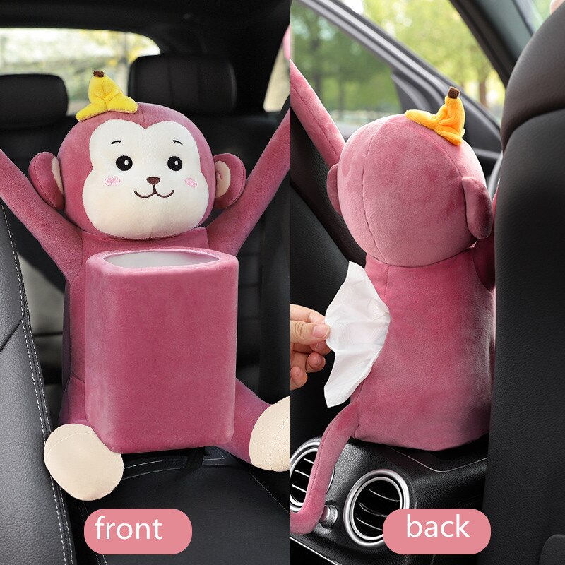 Cute Cartoon Animals Car Tissue Box