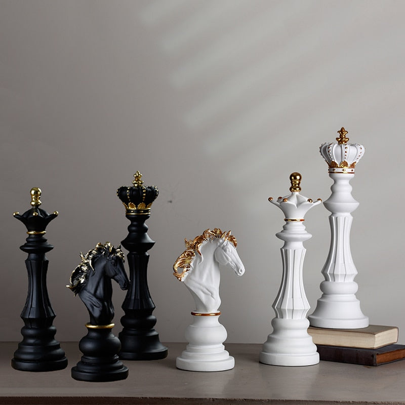 Luxury Chess Statue Home Decor