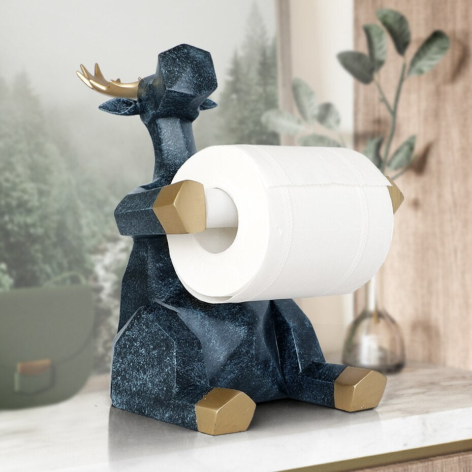 Happy Elephant Deer Toilet Paper Holder