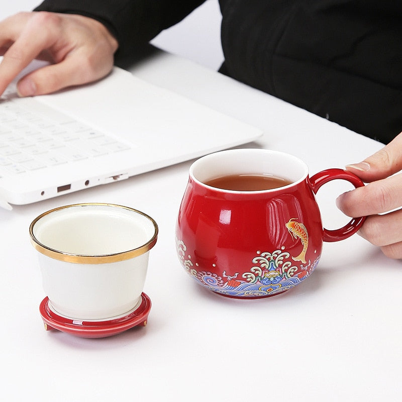 Japanese Ceramic Tea Infuser Cups