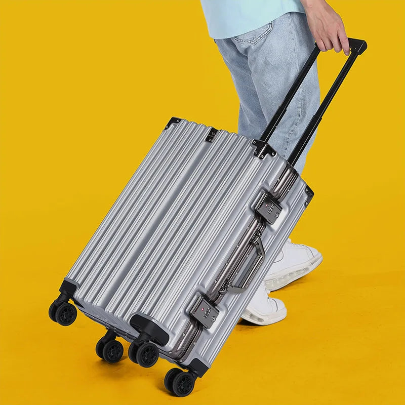 Aluminum Durable Frame Rolling Travel Suitcase