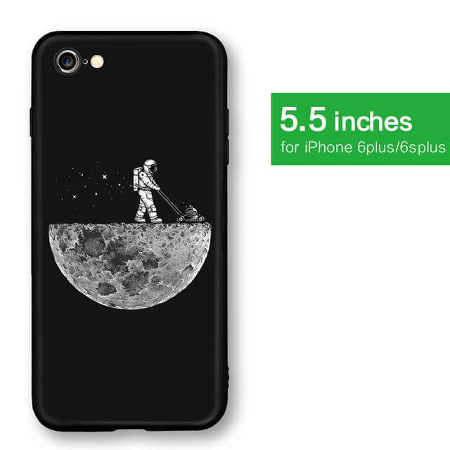 Cool Space Moon Astronaut Iphone Case