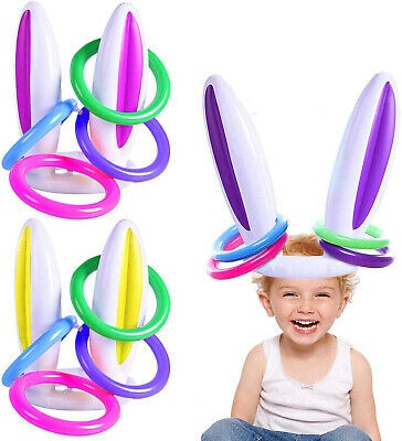 Inflatable Easter Bunny Ears Ring Game Toy