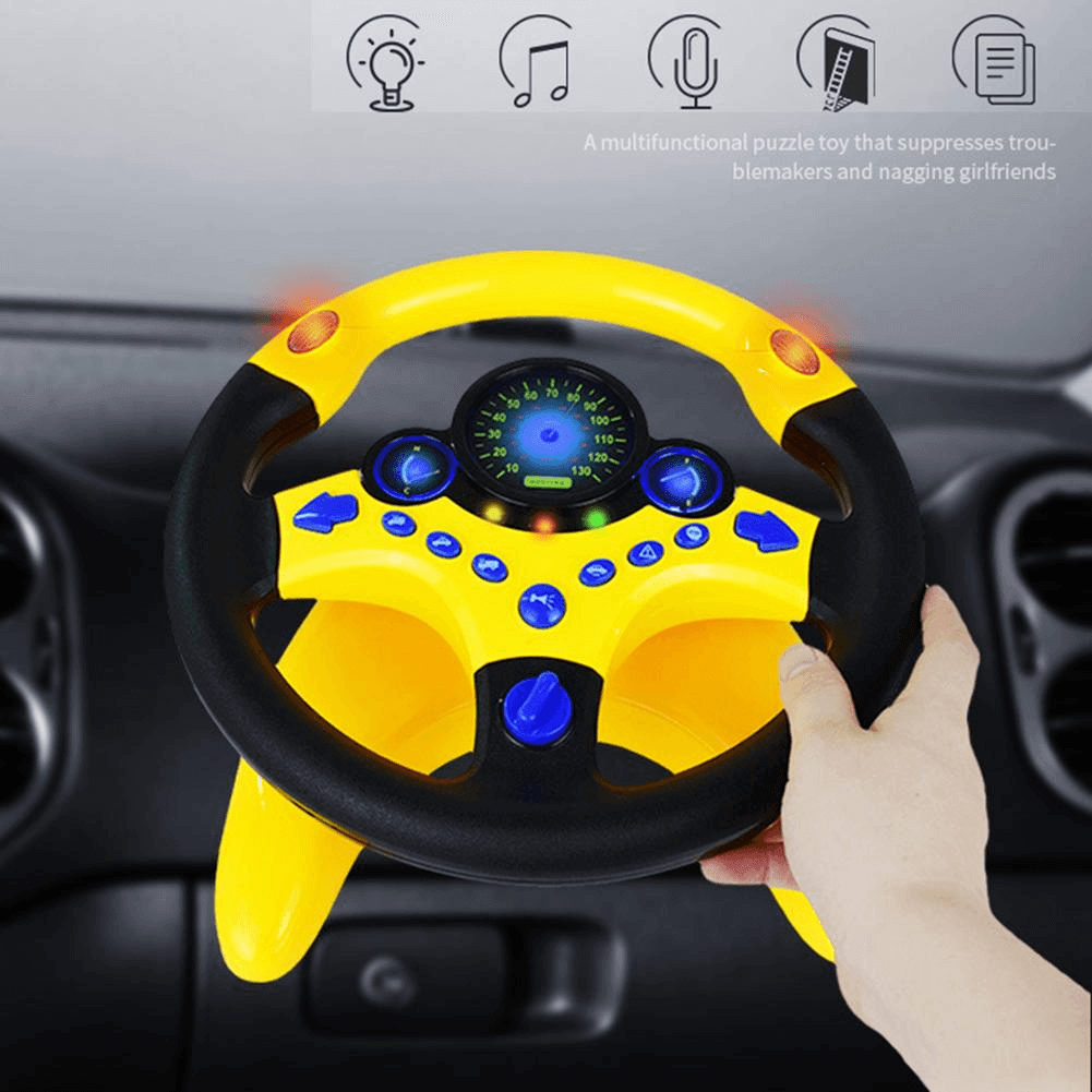 Electric Educational Car Simulation Steering Wheel Toy