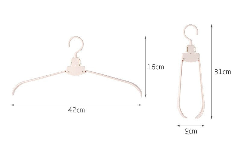 Easy Fold Wide Foldable Clothes Hanger