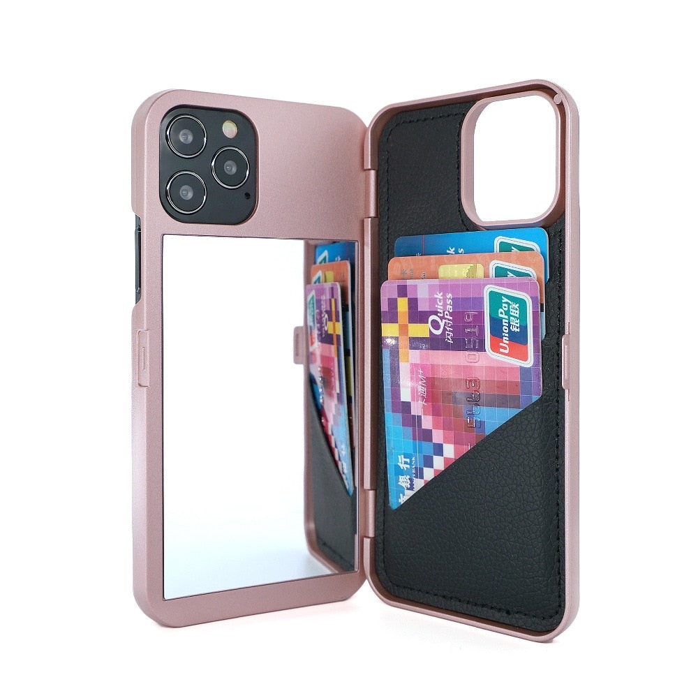 Make-up Mirror Wallet iPhone Case