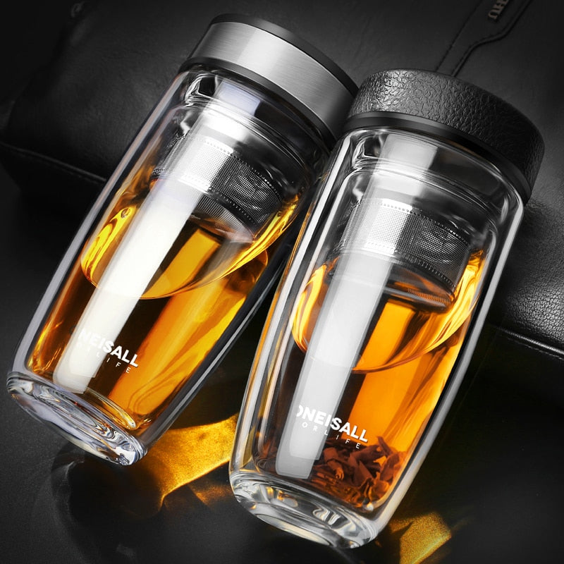 Elegant Double Glass Tea Infuser