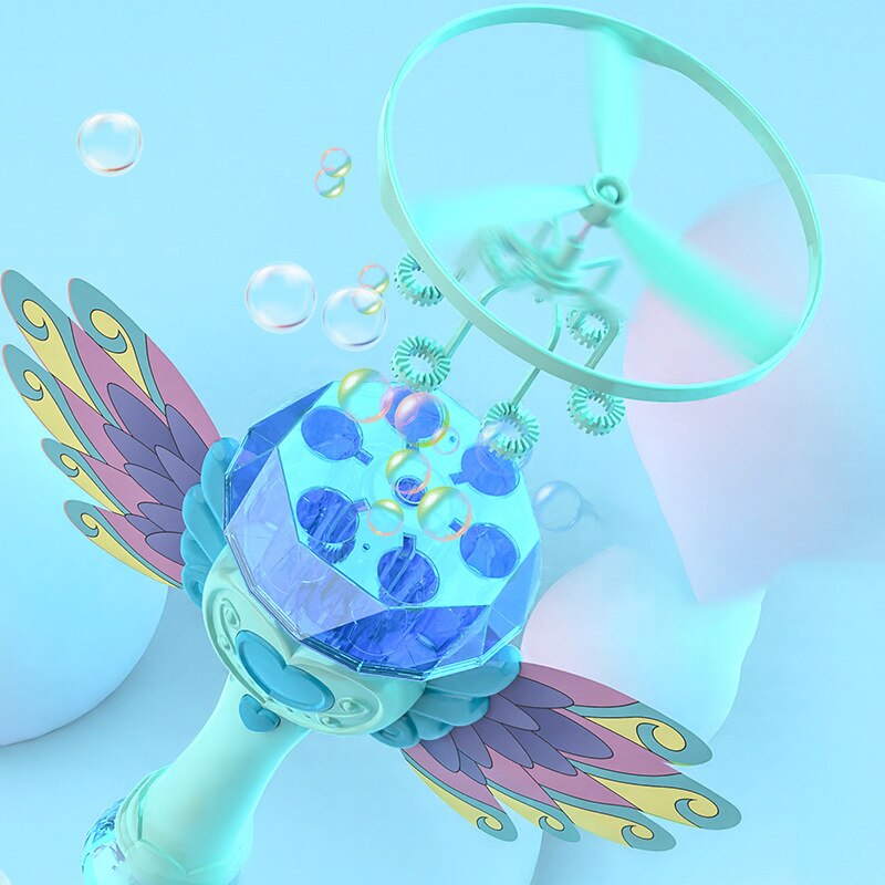 Flying Magic Heart Bubble Maker Toy