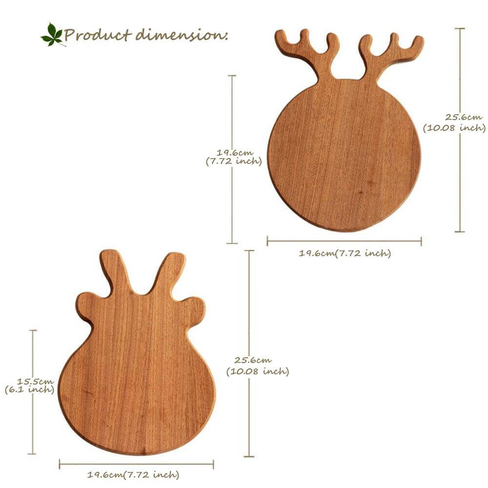 Antler Shape Exquisite Wooden Pizza Stones