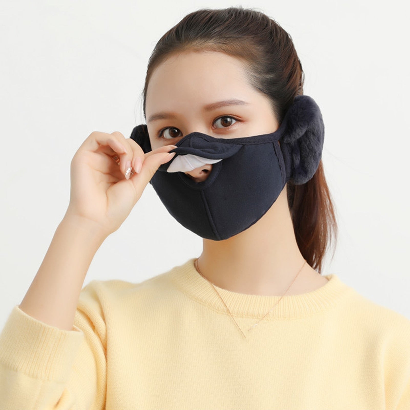 2in1 Unisex Winter Cold Proof Earmuff Mask