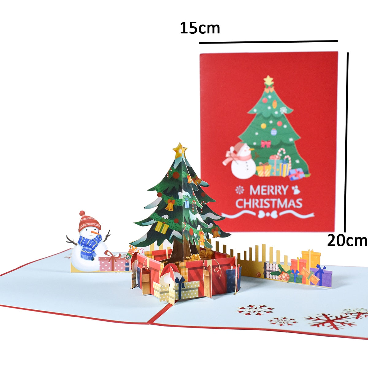 3D Pop-Up Cheerful Christmas Gift Cards