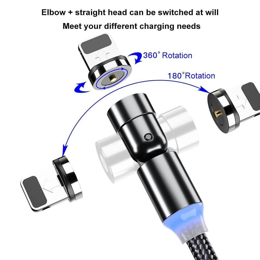 Rotatable Fast Charging Magnetic Cable