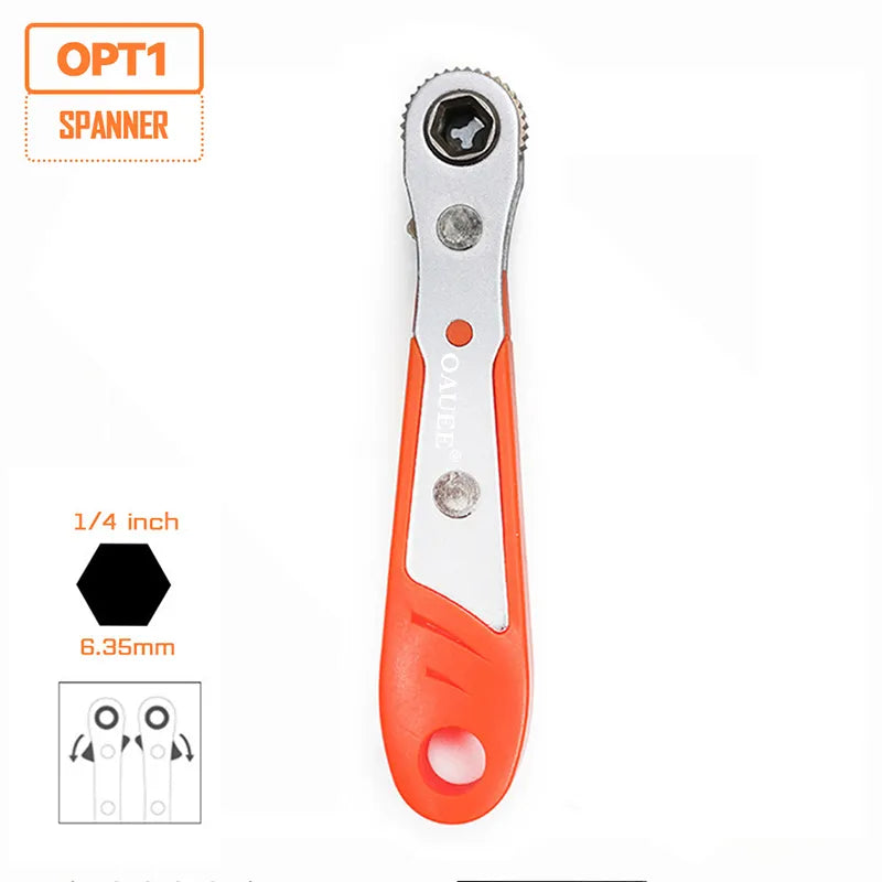 Mini Quick Hexagon Ratchet Wrench Tool