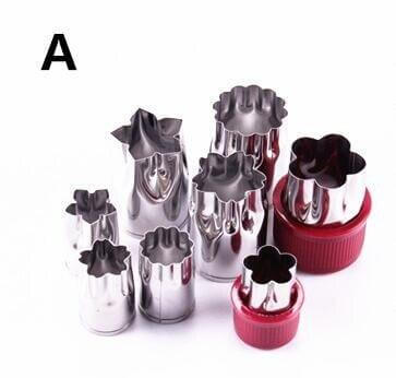 8pcs/Set Stainless Steel Puzzle Fruit Vegetable Cutter