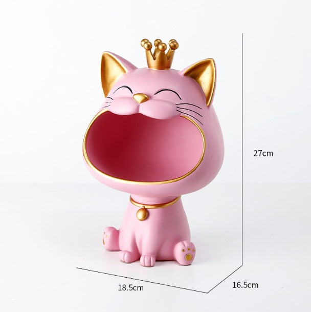 Fortune Kitty Statue Home Storage Box