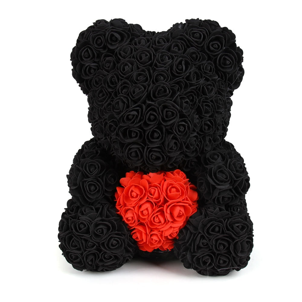 Artificial Rose Flowers Teddy Bear