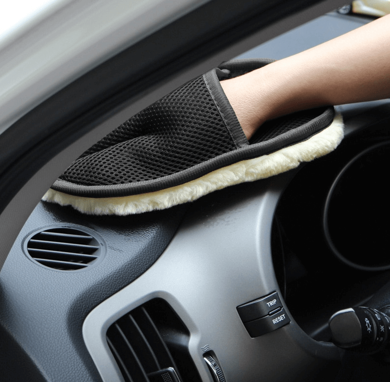 Soft Wool Car  Microfiber Cleaning Gloves