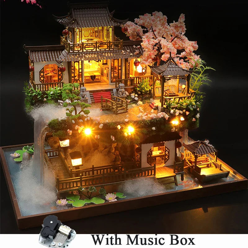 DIY Wooden Chinese Ancient Casa Miniature Building Kit