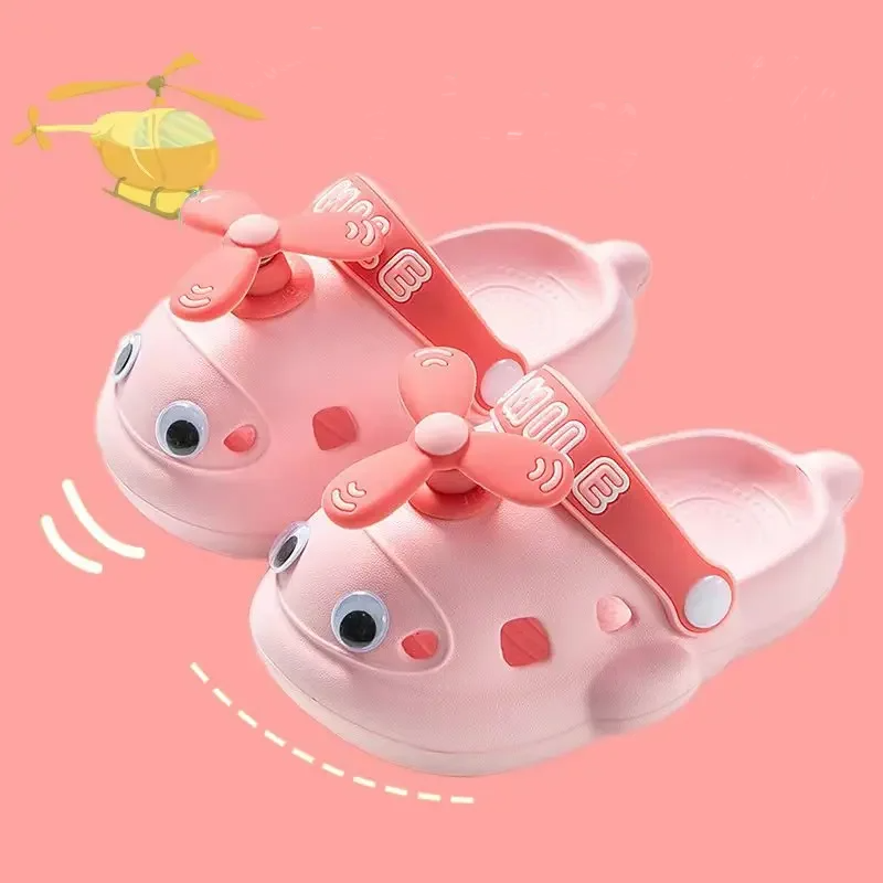 Cute Helicopter Kids Soft Slippers