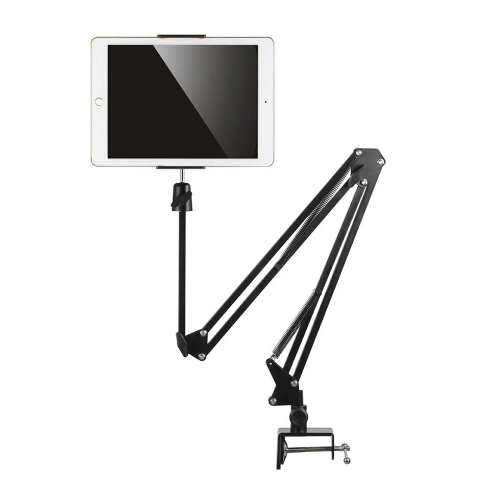 Long Arm Heavy-Duty Desk Mount Tablet Holder