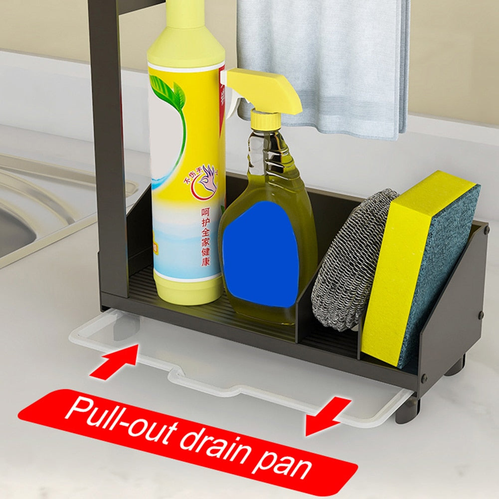 Non-Slip Kitchen Sink Storage Rack Drainer