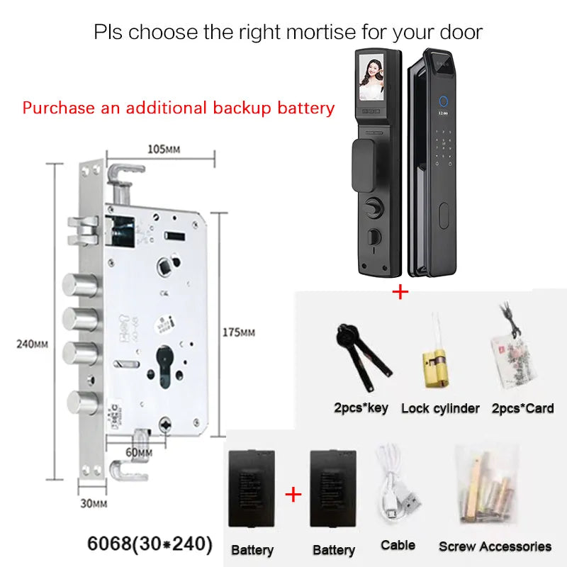 Automatic Secure Face Recognition Smart Fingerprint Door Lock