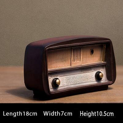 Europe style Retro Resin Radio Model Nostalgic Decor