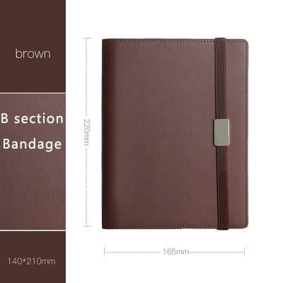 High-grade Pastel Leather Surface Business Notebook