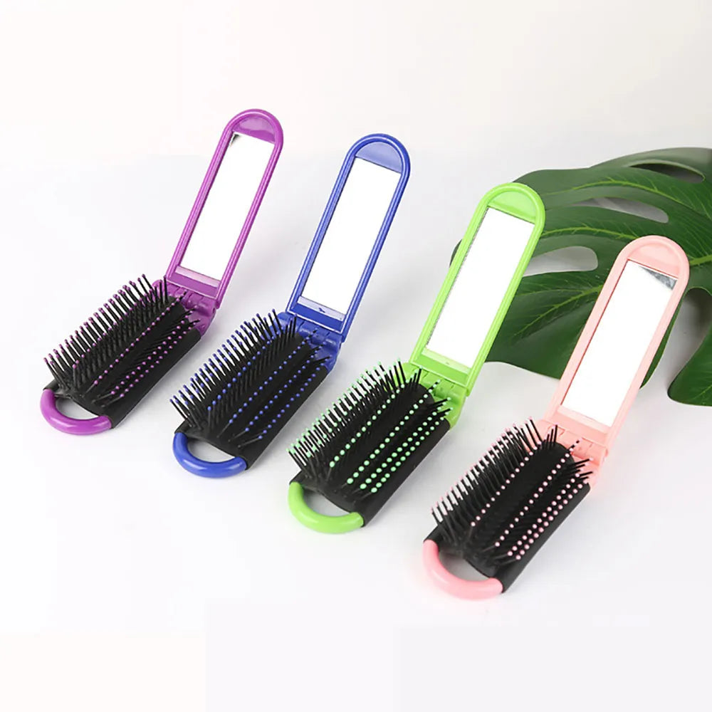 2in1 Anti-Static Mirror Massage Hair Brush