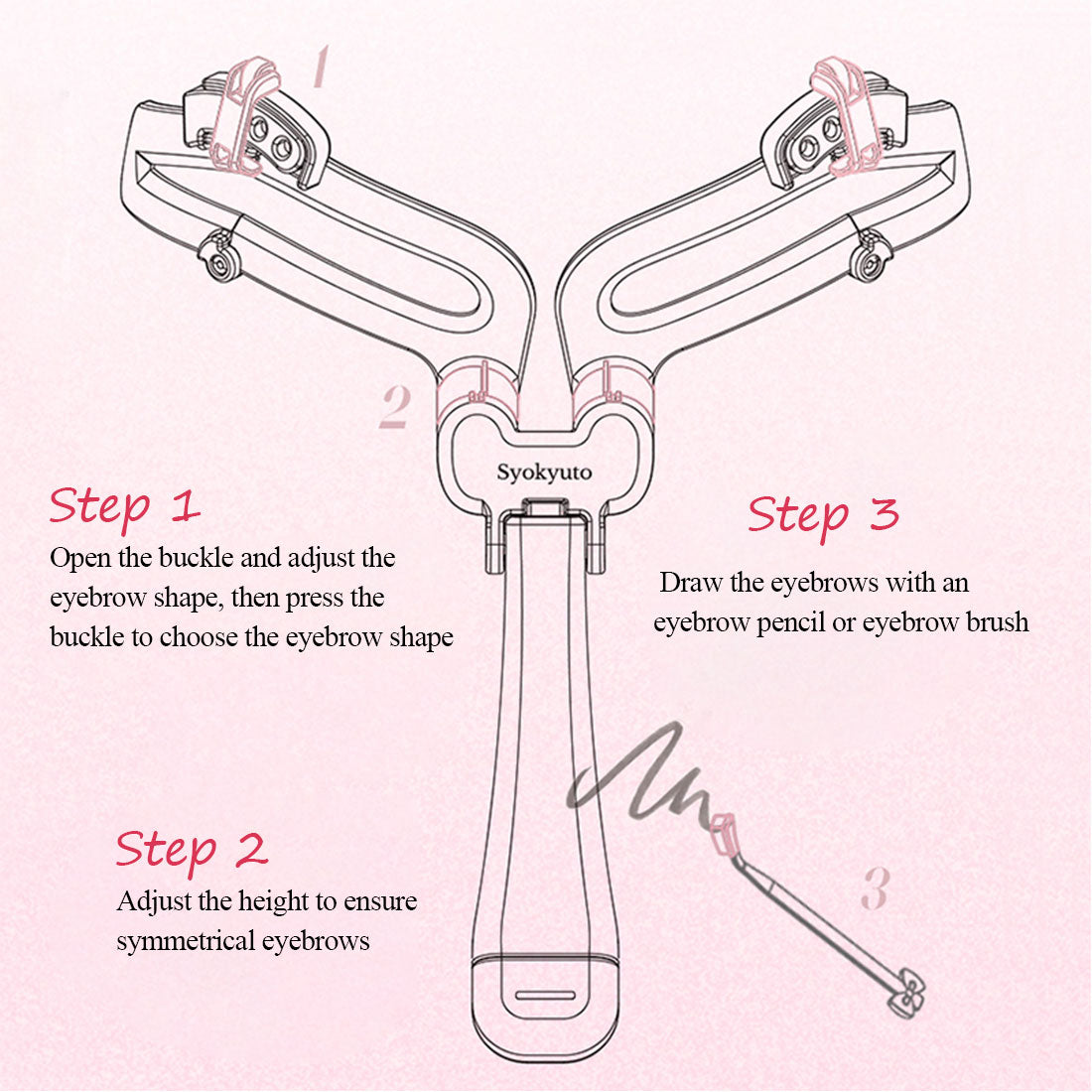 Eyebrow Styling Reusable Adjustable Stencil