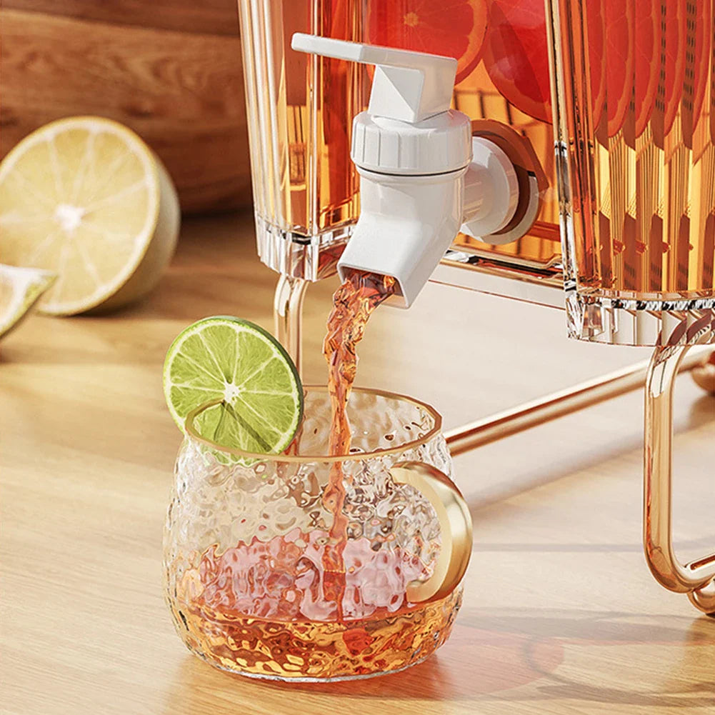 Built-in Spigot Portable Family-Sized Cold Beverage Dispenser