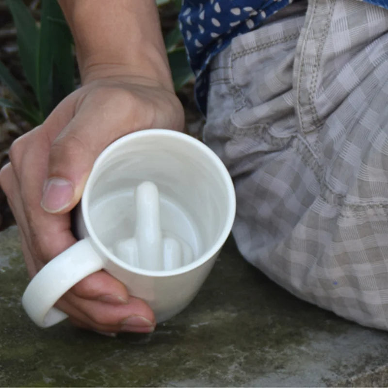 Middle Finger Ceramic Mug