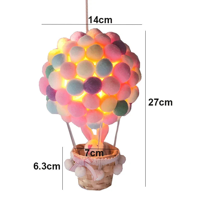 DIY Hot Air Balloon-Shape Flying Animals Night Lamp