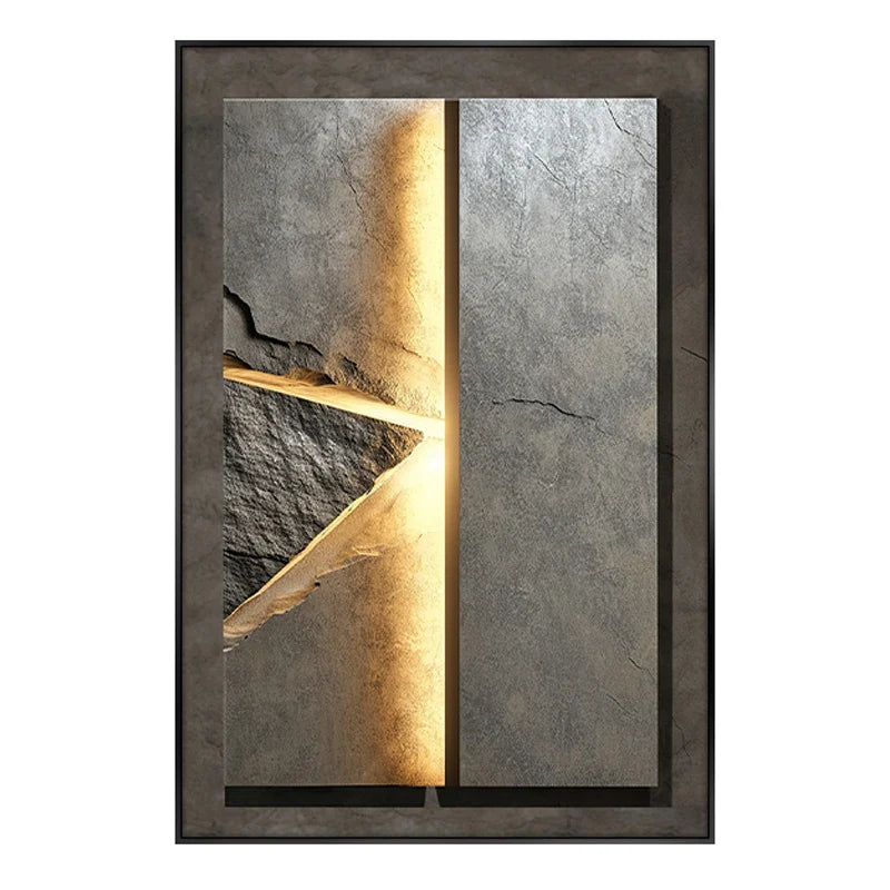 New Rock Texture Led Porcelain Wall Lamp