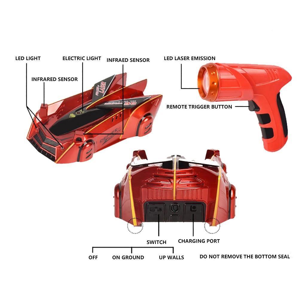 Laser Tracking RC Anti Gravity Car