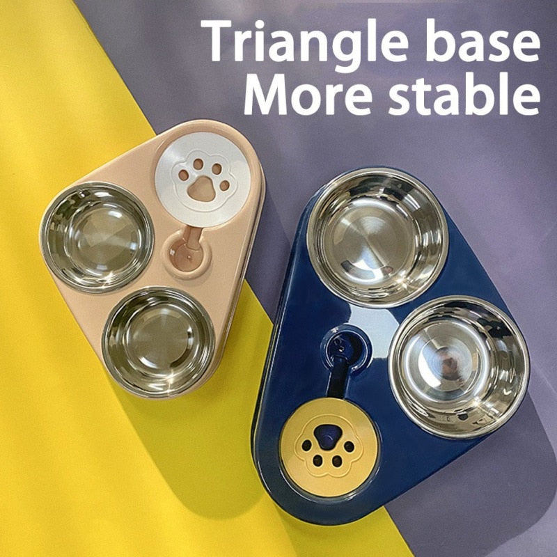 3in1 Stainless Steel Pet Food Bowl