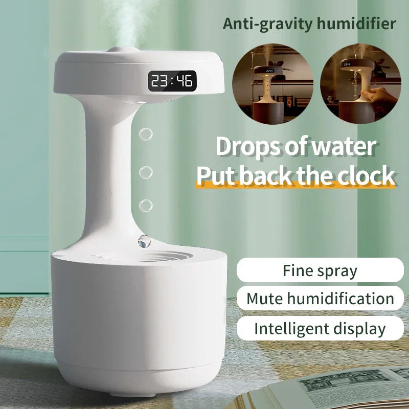 Anti-Gravity Water Droplet Air Humidifier Night Lamp