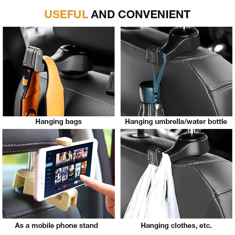 Multifunctional Car Back Seat Phone Holder Hanger