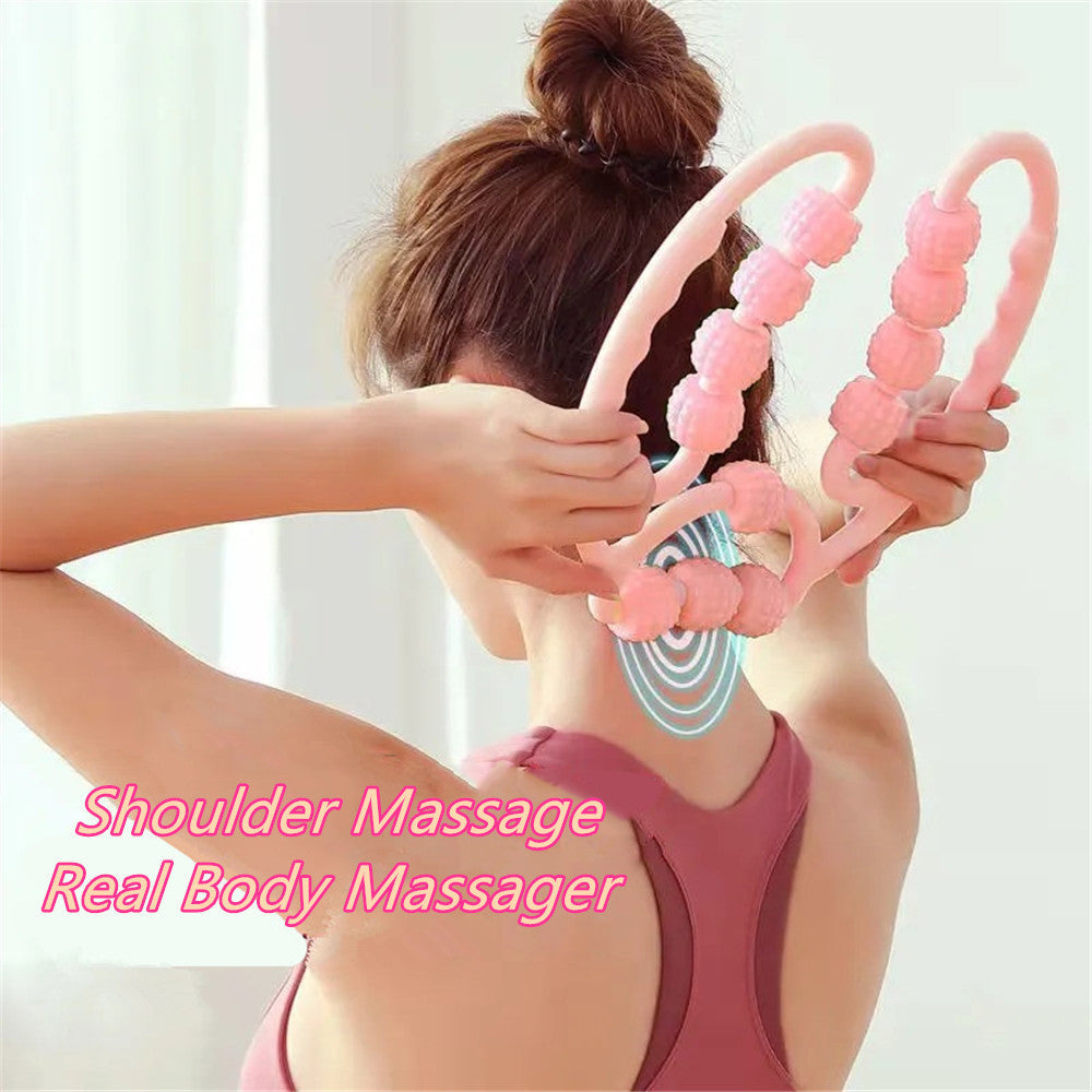 Multi-Wheel Relaxer Leg Clamp Massager