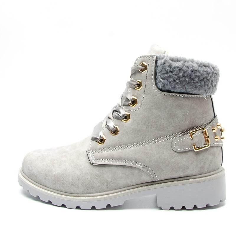 New British Style Lace Up Ankle Boots for Women