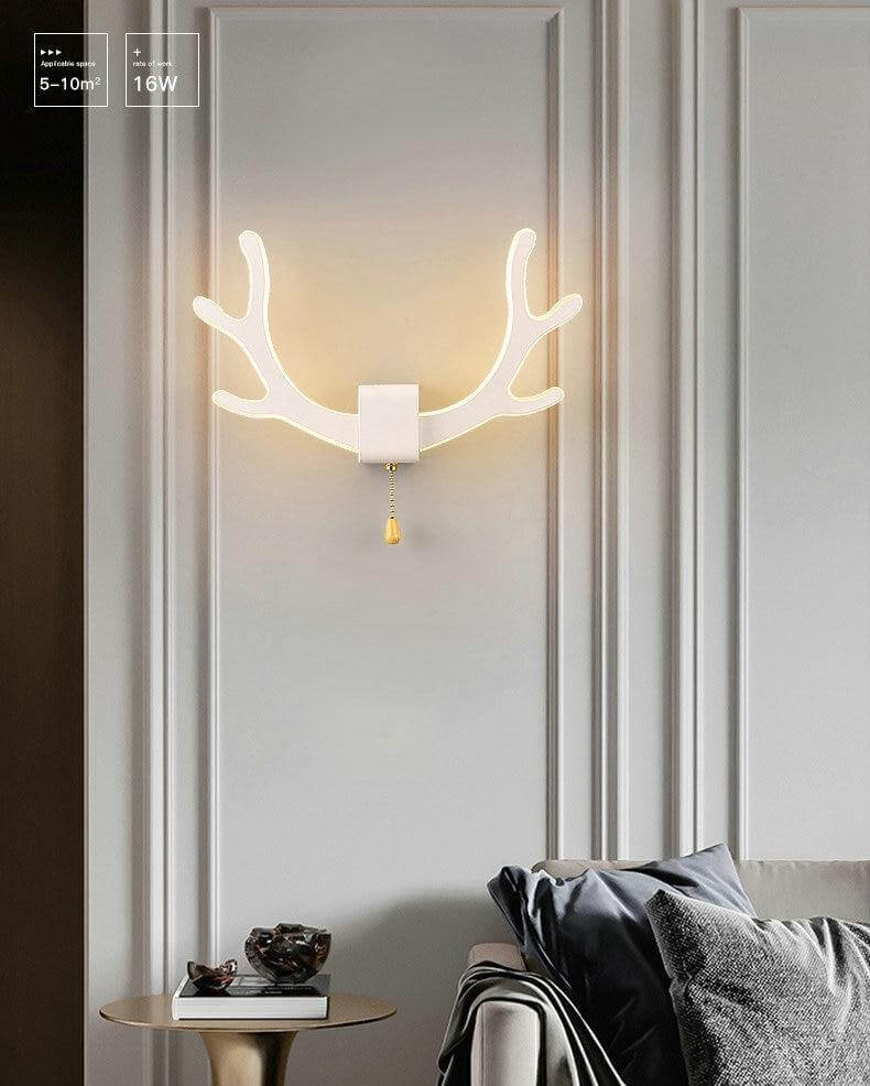 Creative Deer Antler Wall Lamp with Motion Sensor