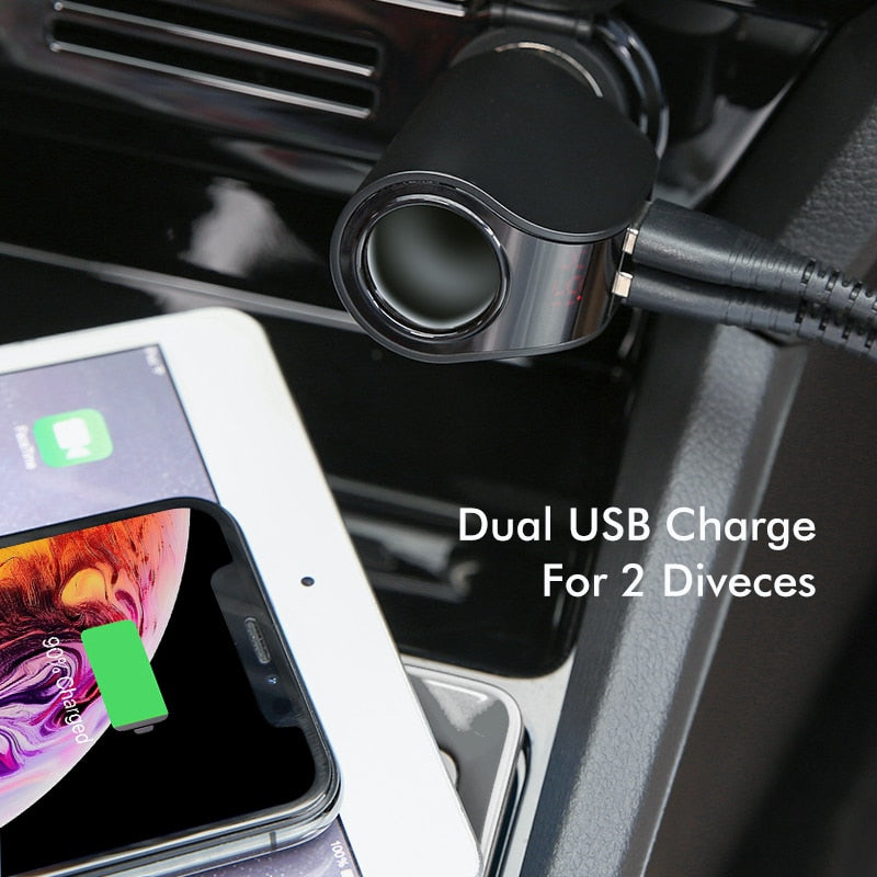 Dual USB Car Digital Charger