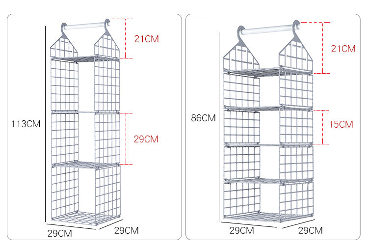 Foldable Wardrobe Multilayer Storage Rack