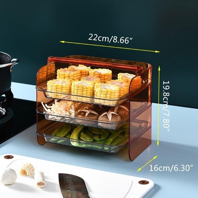 Multi-Layer Stackable Kitchen Storage Rack